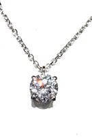 Necklace Woman Girocollo in oro punto luce in White Gold Cubic Zirconia P.L. ZIRC PI S/Z 1.80 B
